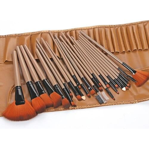 24Pcs / Set Makeup Brushes Kit Powder Eyeshadow Foundation Blush Blending Beauty Women Cosmetic Make Up Brush Set