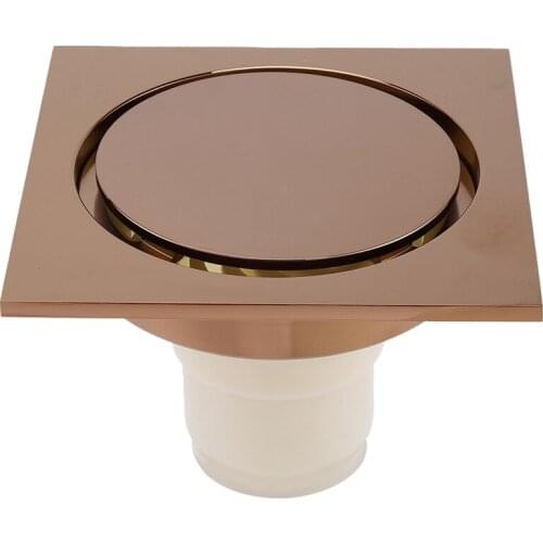 New Rose Gold Shower Drain Sink Bathtub Drainer Bathroom Toilet Kitchen Balcony Universal Floor Drain