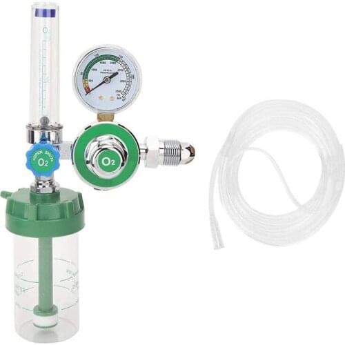 Hot Oxygen Pressure Regulator O2 Pressure Reducer Gauge Flow Meter For Oxygen Inhaler Gas Regulator G5/8-14 Male Thread