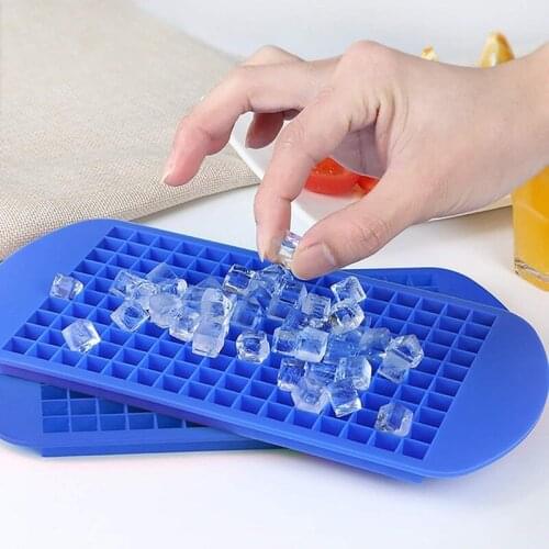 Silicone Ice Cube Tray 160 Grids 1x1cm Fruit Ice Tray DIY Creative Small Ice Mould Square Shape Kitchen Tools Accessories