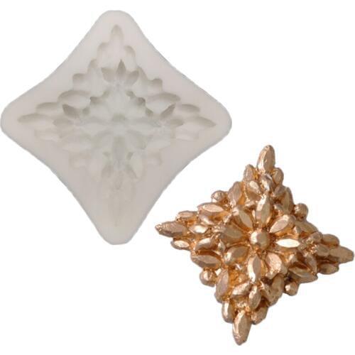 Jewelry Diamond Silicone Mold Fondant Cake Decorate Tool Silicone Molds Sugarcrafts Chocolate Baking Tool For Cake Gumpaste Form