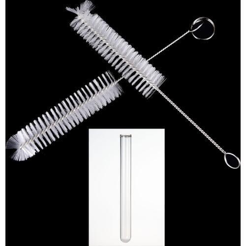 1Pc Multi-Functional White tube Washing Laboratory Supplies Chemistry Test Tube Glass Cleaning Brush