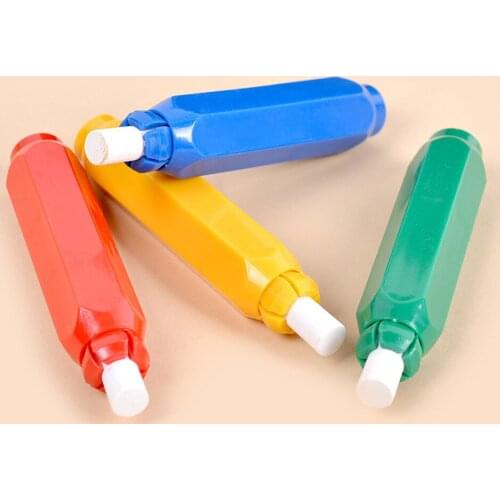 10PCS Teacher Blackboard Plastic Clutch Chalk Holders Chalk Color Randomly Chalk Holder Clean Teaching for Teacher Children 2