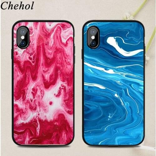 Abstract Marble Mobile Phone Cases for IPhone X XS MAX XR 8 7 6s Plus New Case Soft Silicone TPU Fitted Back Covers Accessories