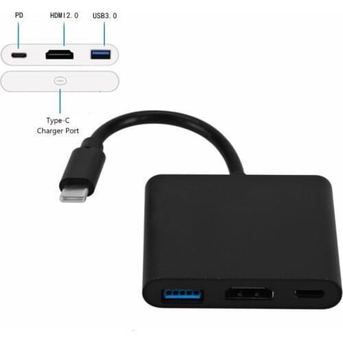Usb c to HDMI-compatible/USB 3.0/Charging Adapter Type c HDMI-compatible to HDMI-compatible 3.1 Converter Adapter For Macbook