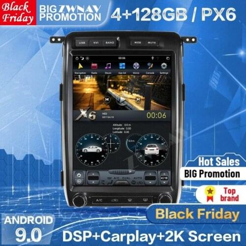 128GB Tesla Screen Carplay For Ford F150 2009 2010 2011 2012 2013 2014 Android Unit Car Multimedia Player GPS Audio Radio Stereo