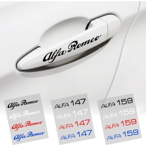 Car Styling For alfa romeo 159 147 156 giulietta 147 159 mito Accessories JDM Car Sticker Decal Automobiles Door Handle Sticker