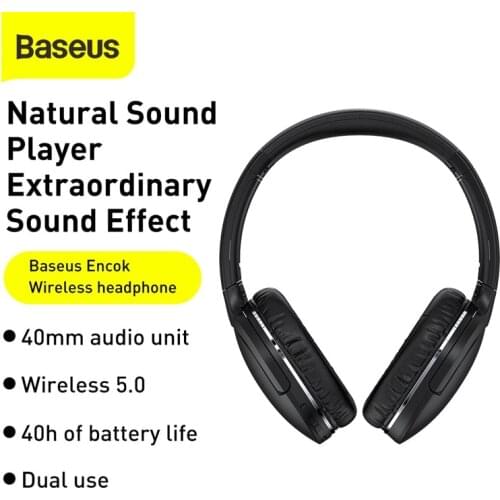 Baseus D02 Pro Wireless Headphones Bluetooth Earphone 5.0 Foldable Headset Sport Headphone Gaming Phone Fone Bluetooth Earbuds