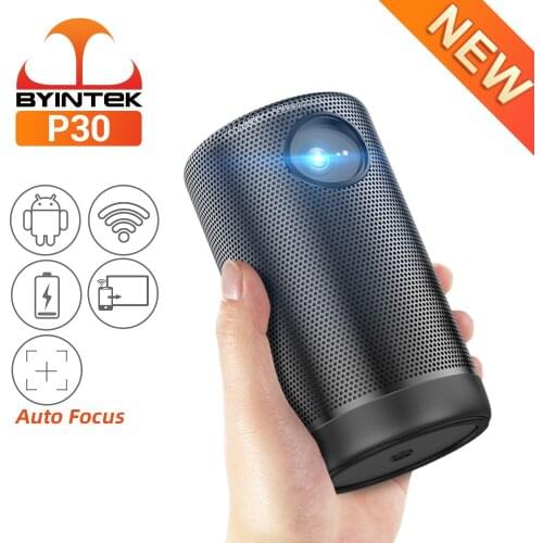 BYINTEK P30 Pocket Portable Smart Android WIFI Full HD 1080p TV Video LED DLP Mini Projector for 4K Cinema Smartphone
