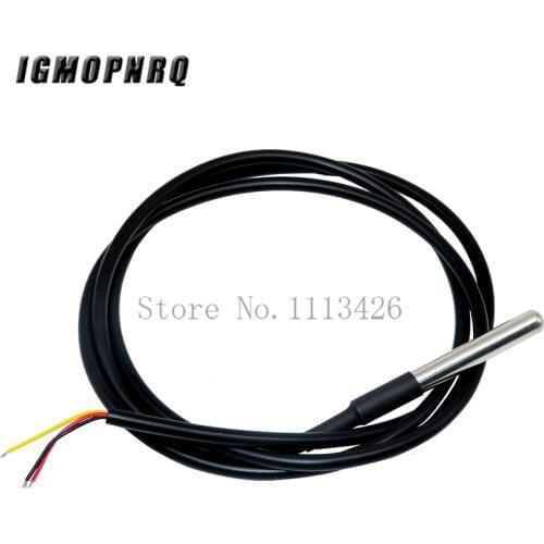 10PCS DS1820 Stainless steel package Waterproof DS18b20 temperature probe temperature sensor 18B20