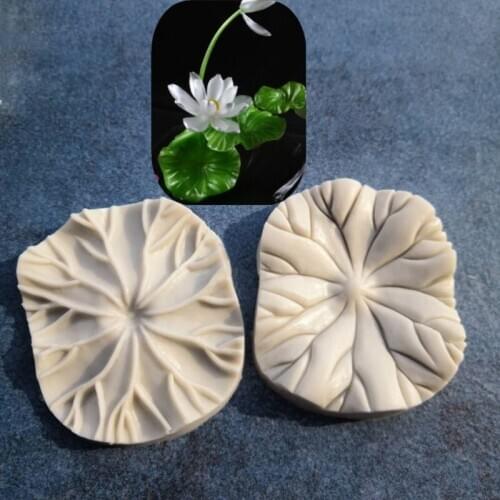 DIY Baking Lotus Leaf Clamping Mold Baking Mold Liquid Silica Gel Sugar Cake Decorating Cake Tool A036