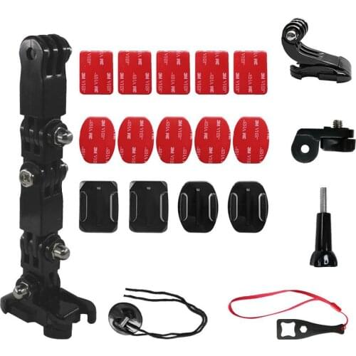 For GoPro hero6/5/4 Motorcycle Helmet Chin Mount Camera Holder Set Helmet Chin Mount For Sports Cameras R60