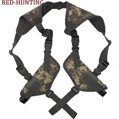 Double Pistol Gun Holster For PPK/PP/PM/Px4/P226/P228/USP/1911/M9/Glock/G2C/CZ Left Right Hand Tactical Nylon Shoulder Holster