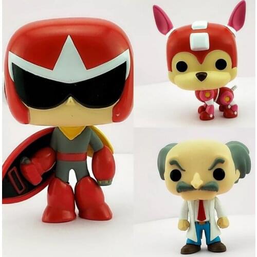Games Proto Man /Rush /Dr. Wily model toy Action Figure Kids Toys Gift NO BOX