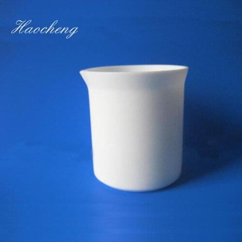 Lab Hot Sale White Plastic PTFE Beaker