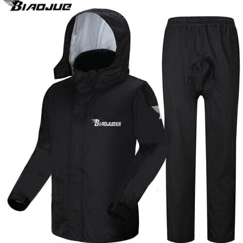 Motorcycle Outdoor Raincoat Rain Pant Suit Waterproof Male Poncho Adult Riding Hiking Roupa De Chuva Impermeable Rainwear AA50RC