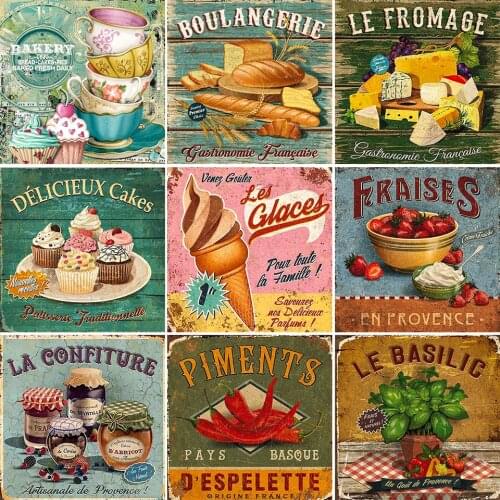 5D DIY Diamond Painting Bread Kitchen Cake Cup Cross Stitch Kit Full Drill Embroidery Mosaic Art Picture of Rhinestones Sale