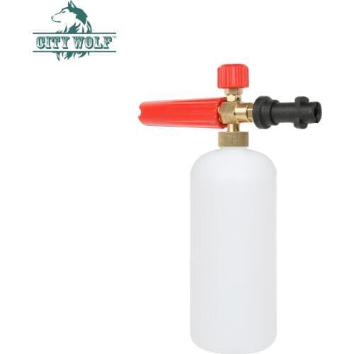 High pressure washer snow foam lance deck foam karcher K series carfloor wall cleaning accessory city wolf
