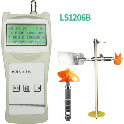 Portable current meter, LS1206B open channel flow velocity measuring instrument, rotary pulp type current meter