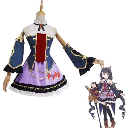 Princess Connect Re:Dive Kyaru cosplay costume dress Maid outfit