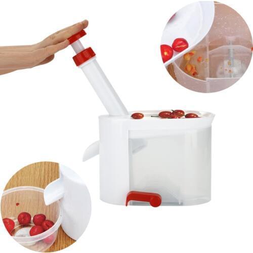 New Cheery Pitter Seed Removing Tool Home Kitchen Office Travel Fruit Stone Extractor Remove Bones Fruit Cherry Cherries Pitter