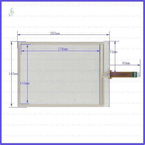 ZhiYuSun 170925 203mm*143mm 8inch 4-wires resistive touch panel for Car DVD, 203*143 for Industrial control