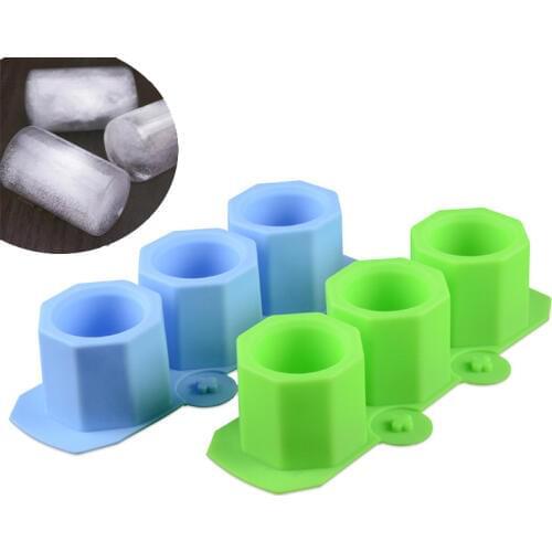 3 Hole Silicone Gypsum Mould Environmental Protection Silicone Mold Ice Lattice Mould Ice Cube Tray Mold Ice Cream Maker