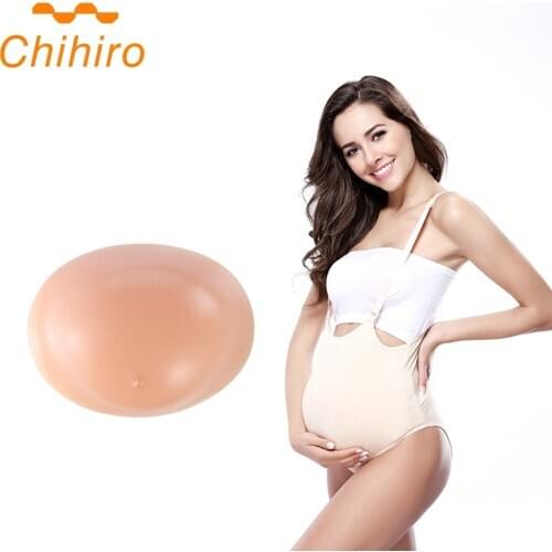 Silicone Cloth Bag Pregnant Belly Fake Belly Pregnant Tummy Fake Pregnancy Belly for Women & Actors Cosplay Crosdress Drag Queen