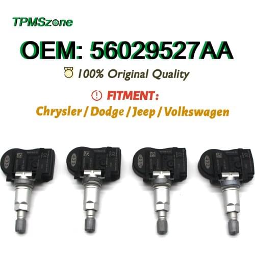 Car TPMS 56029527AA TireAirPressure Monitoring System 433MHz For Chrysler Dodge Jeep Volkswagen 68001698AA 68001698AB 68078768AA