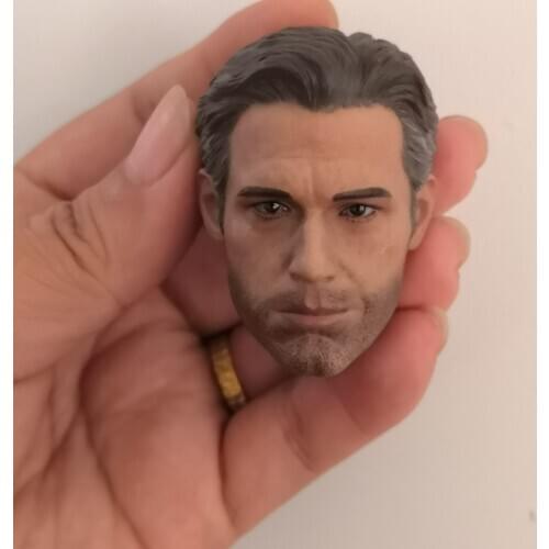 1/6 Scale Ben Affleck Head Sculpt Smiling face version Head Carving For 12'' Action Figures