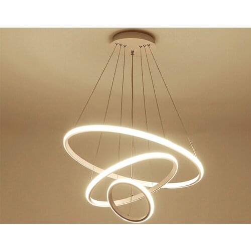 Modern Aluminum Acrylic LED Pendant Lamp Home Living Room Bedroom Ceiling Light Lighting Fixture LED Suspension Lamps PA0682-A