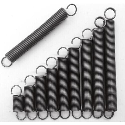 2pcs 2.2mm wire diameter 17mm outside diameter steel extension spring tension pull springs 155mm-260mm length
