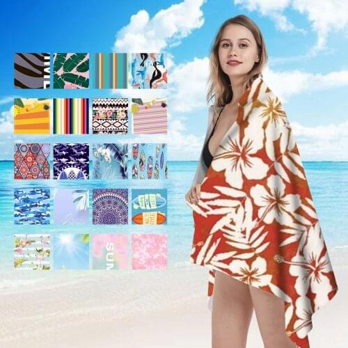 Ultra Compact Sand Free Beach Towel Microfiber Quick Dry 71x31.5 Inches Super Absorbent Perfect Beach Swim Towels With Mesh Bag