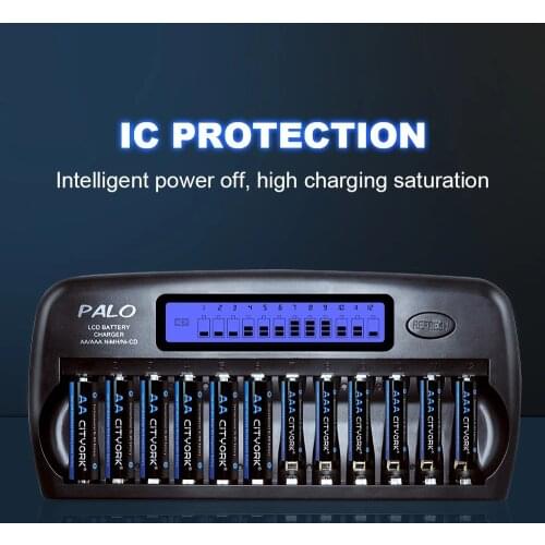 LCD Battery Charger Charging AAA AA Rechargeable Battery 1.2V AA AAA NiMH Battery