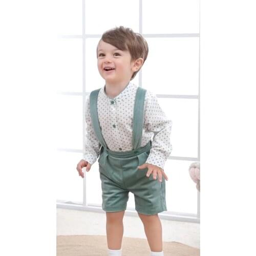 Spring Autumn Baby Boy Dotted Clothes Set Girl Long Sleeve Velvet Infant Spanish Boutique Outfit Casual Clothes