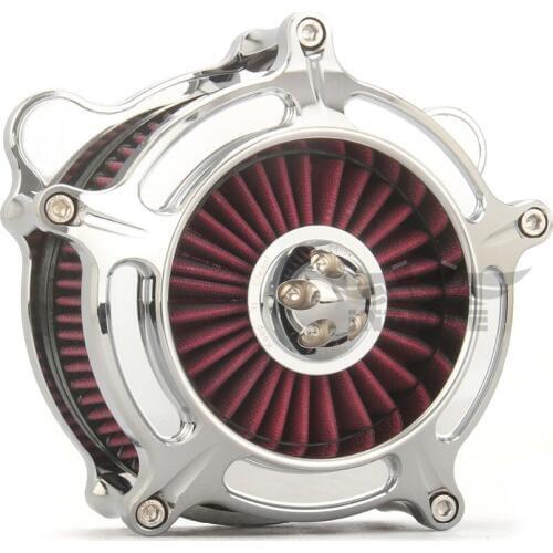 Turbine Spike air intake for harley Softail Fat Boy 2018 chromed air filters for harley Street glide Road king models 2017-2020