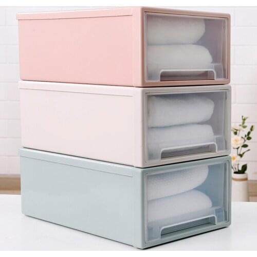 Storage Box Plastic Extra Large Clothes Household Clothing Storage Box Toy Storage Box Moving Storage Box Non-Airtight Crate