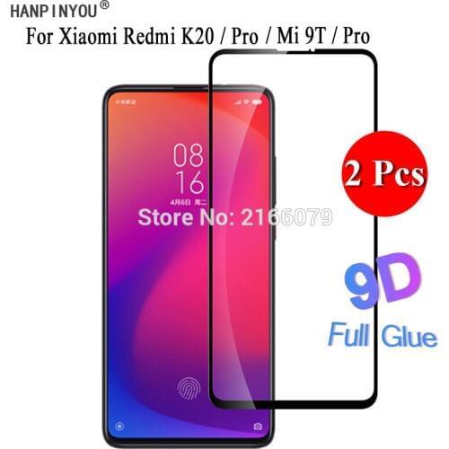2 Pcs/Lot For Xiaomi Redmi K20 Pro K20Pro / Mi 9T Pro 5D 6D 9D Full Cover Glue Screen Protector Tempered Glass Protective Film