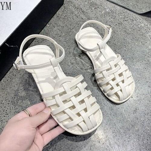 Hollow Out Sandals Woman Shoes Braided Rope with Traditional Casual Style Simple Creativity Sandals Women Summer Shoes Fashion