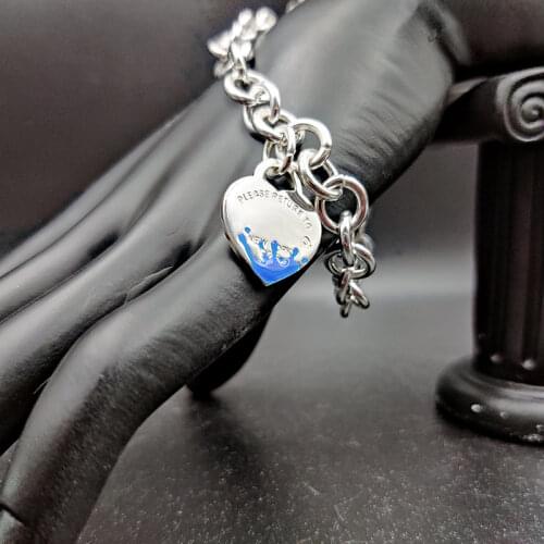 925 Sterling Silver O-Shaped Bracelet Heart Charm Trendy Lobster Clasp Chain Classic All-Match Bracelet for Women Luxury Jewelry