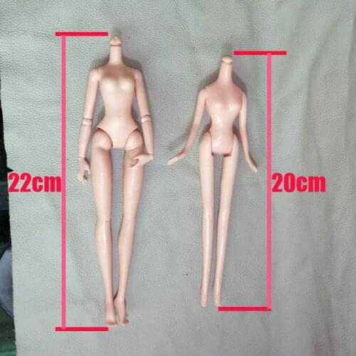 1PCS Nude Girl Body OOAK Doll Factory Doll Body 22cm 21cm 20cm Children Toys Fitting Not Head