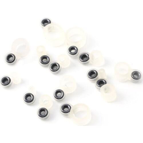 14Pcs Fishing Rod Wire Ring Fishing Line Guide Ring Silicone Different Size 1-14