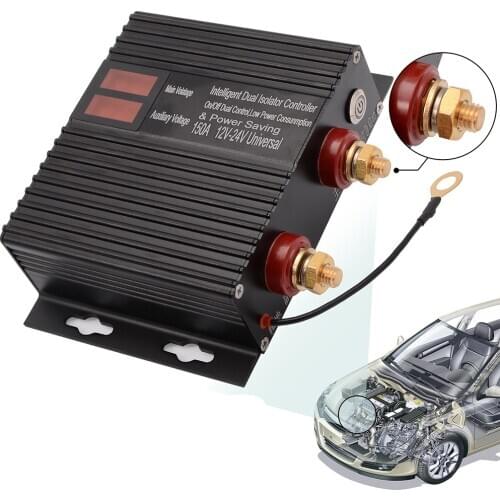 Automotive Dual Battery Isolator Relay 150A 12V 24V ON/OFF Car Power Switch Controller Universal Battery Protective Repair Tool