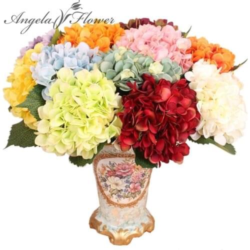 Free Shipping 11pcs 45cm Artificial Flowers Hydrangea flowers 7 colors Home decorations for wedding party photography