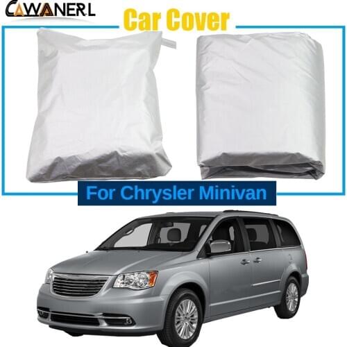 Car Cover For Chrysler Minivan Indoor Outdoor Sun Rain Snow Resistant Full MPV Cover Dustproof Windproof