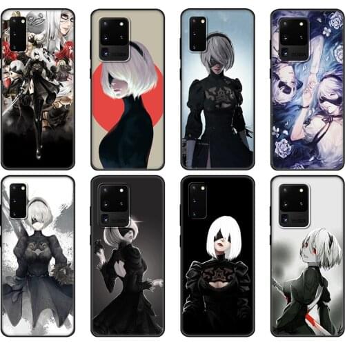 Black tpu Case For Samsung galaxy S20 /S20 PLUS/S20 ultra/S20+ /S20FE back cover yorha no.2 type b 2B NieR Automata