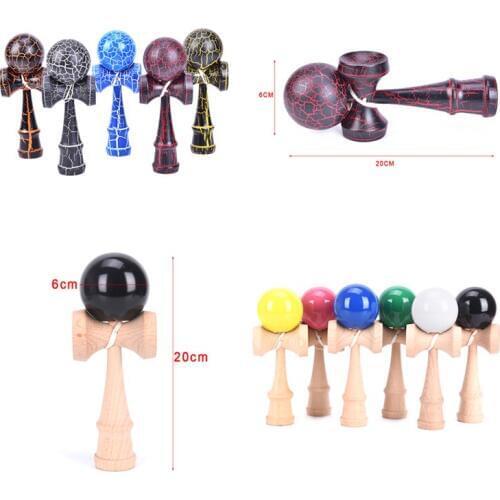 Outdoor Sports Toy Ball Kendama Ball PU Paint 20cm Strings Professional Adult Toys Leisure Sports Wooden Toys