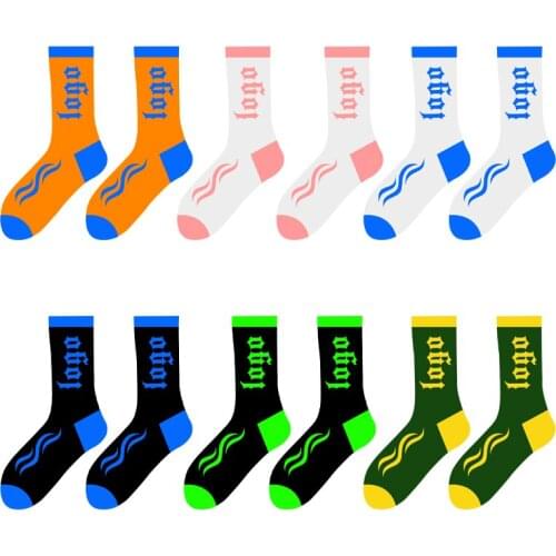 Cheap Wholesale Custom Athlete Logo Crew Socks Custom Color Socks For ODM OEM