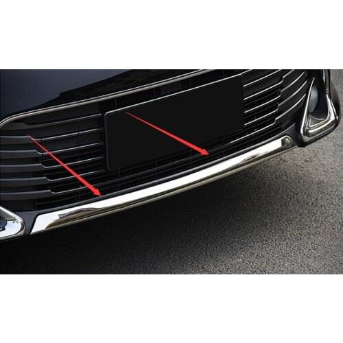 For Camry 2015 Bumper chrome trim car styling Car Special high-quality ABS For Camry Front bumper stickers trim
