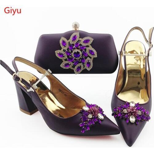 Doershow wine shoes and bag matching set italy 2019 designs for african shoes and bags wedding party free shipping! HOU1-8